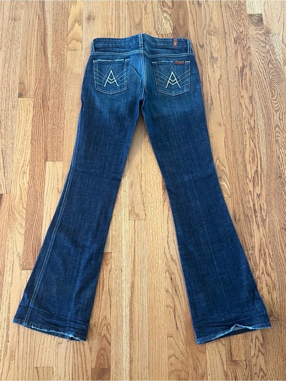 7 For All Mankind ‘A’ Pocket Bootcut/ Flare Dark Wash Jeans Size 26